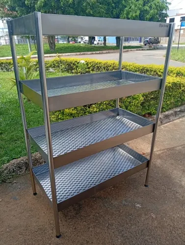 Oferta_ Fruteira/Escorredor em aço inox apenas R$1.900,00