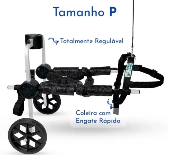 Cadeira de rodas para cachorro tamanho P