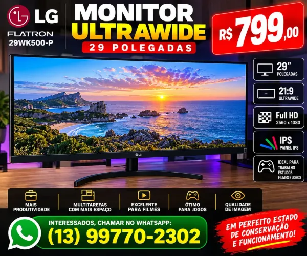 MONITOR GAMER LG ULTRAWIDE 29? - TOP