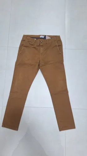 Calça Jeanswear cor Caqui - Masculino Tamqnho 42 modelo skinny