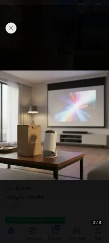 Projetor Ultra Hd Tela 4k Smart Portátil