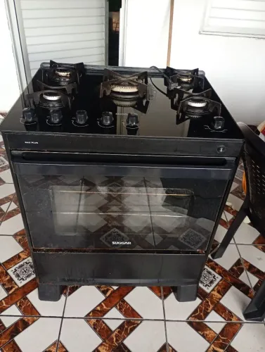 *Fogão SUGGAR vidro temperado 5 bocas 