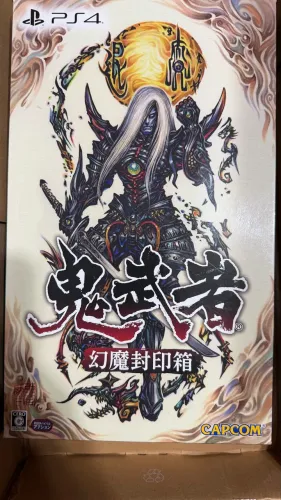 Raro PS4 Onimusha Genma Caixa ótimo estado Japão Importado Trilha Sonora Rolagem.