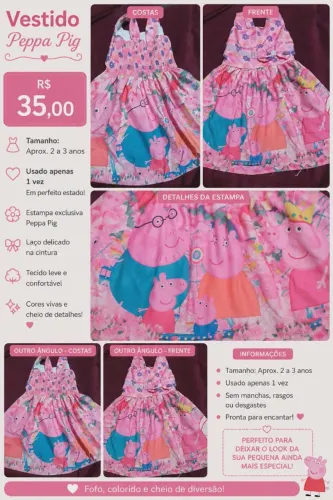 Vestido menina ( ler a descrição)