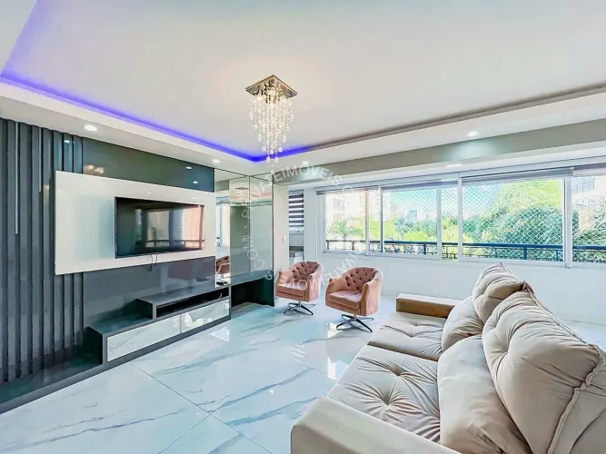 Apartamento mobiliado para alugar no Jardim Europa com 3 quartos (1 suíte)