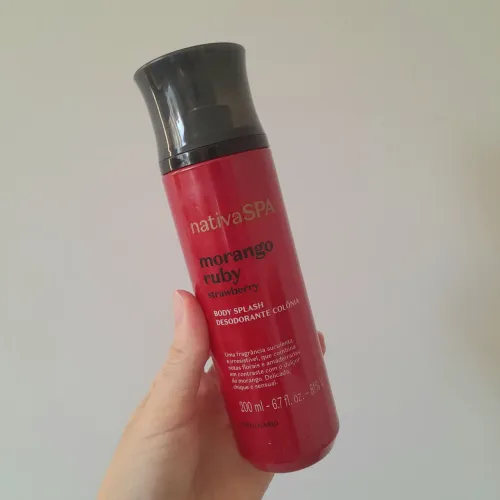Body Splash Nativa Spa Morango Ruby 