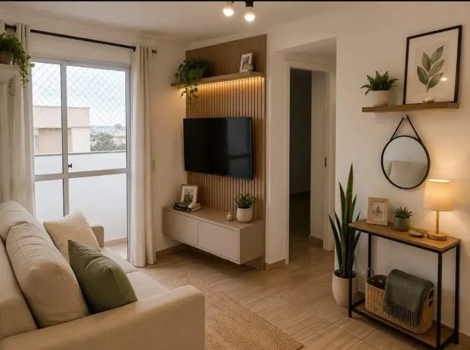 Aluga-se Apartamento, 47 m², 2 Quartos, 1 Banheiro, 1 Vaga, Jardim América - São José dos