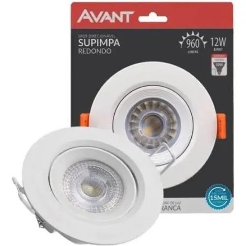 Lote Spot LED Embutir Direcionável Avant 12W Bivolt (Atacado / Varejo)