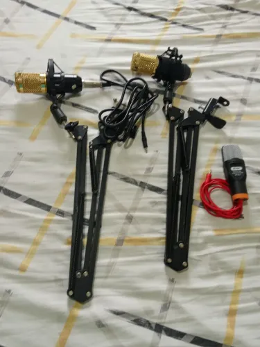 Suporte Pedestal Mesa Knup Microfone Condensador Articulável