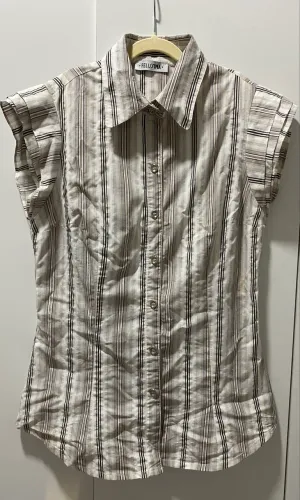 blusa feminina cinza listrada I felíssima M
