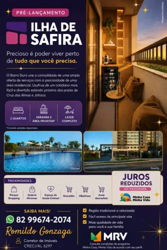 Apartamento à venda no SAFIRA CONDOMÍNIO, BARRO DURO, Maceió, AL
