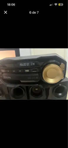 Mini system philips fx10x/78- semi novo|excelente estado