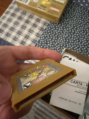Pokémon Gold Game Boy Color Original Gradiente CIB Completo Pt-BR