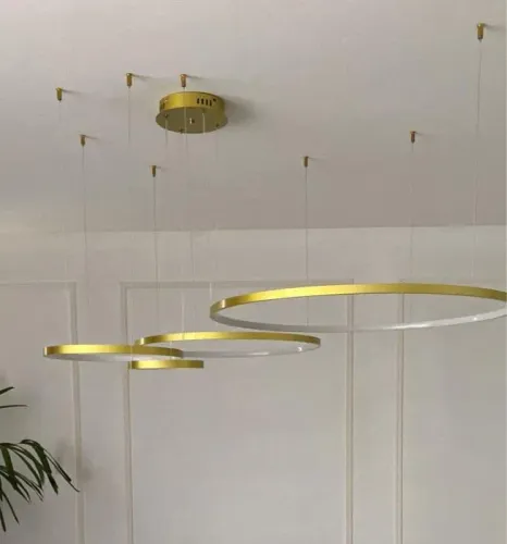 Luminária de Teto com Quatro Aros