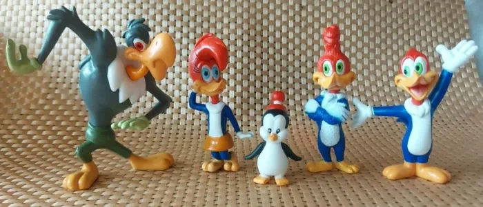 Coleção Completa Turma do Pica-Pau 5 Figuras Originais DTC (2017)