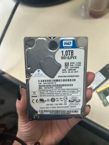 HD WD Blue 1TB 2.5" SATA para Notebook