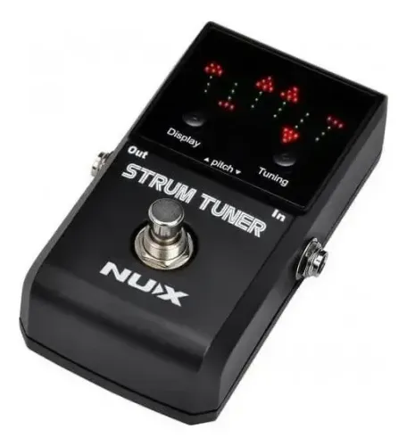 Afinador Nux Strum Tuner Pedal Tuner Preto
