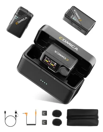 Microfone Sem Fio Comica Boomax - Compatível com Câmera e Smartphone **Novo**