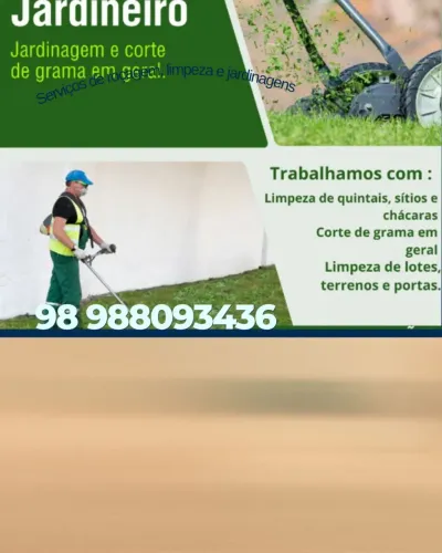Roçagem pequena e grandes com equipe