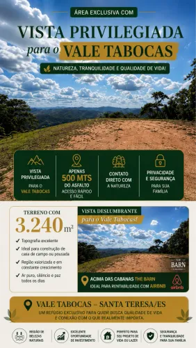 SANTA TERESA -  VALE TABOCAS - 3240m2 