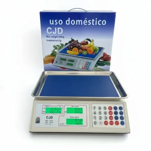 Balança Comercial Digital 40kg Alta Precisão Bivolt Com Bateria 127/220v Branco