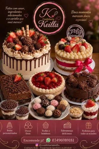 Confeitaria, bolos , trufas e tudo de gostoso 