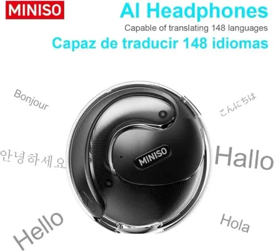 ? Fone tradutor miniso x15  pro com Tradução em Tempo Real 