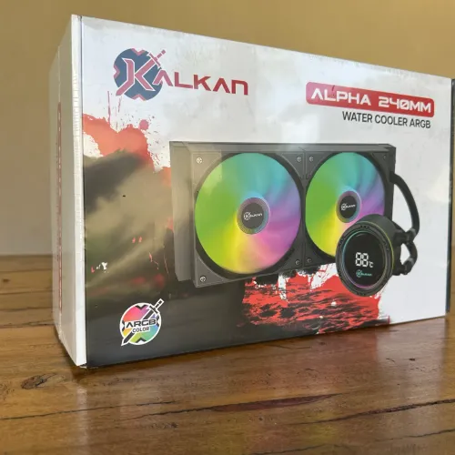 Water Cooler Alpha Kalkan 240mm ARGB Preto / Lacrado