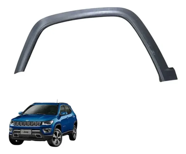 Moldura Paralama Jeep Compass Dianteira Esquerda 2017 A 2021 Preto