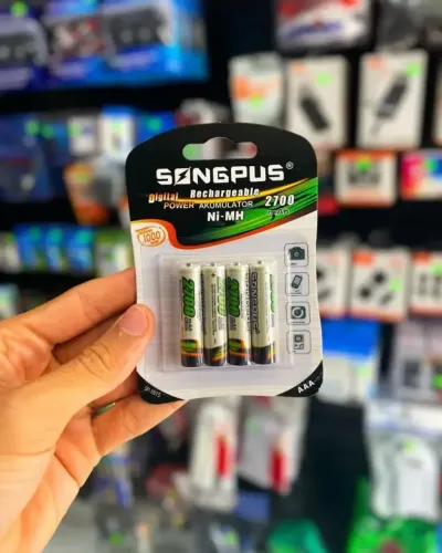 KIT 4 PILHAS RECARREGÁVEIS SONGPUS ?R$ 34,99