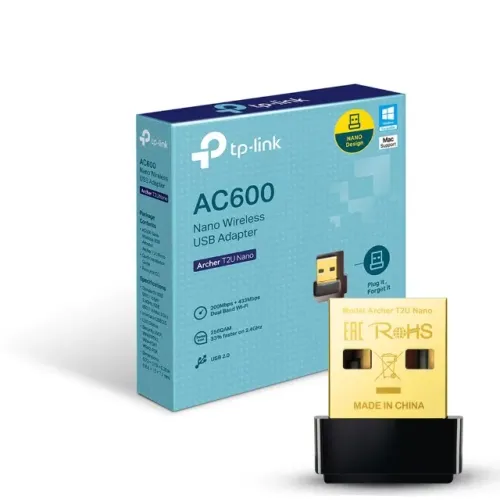 Adaptador Wi-Fi TP-Link USB Archer T2U Nano Dual Band AC600