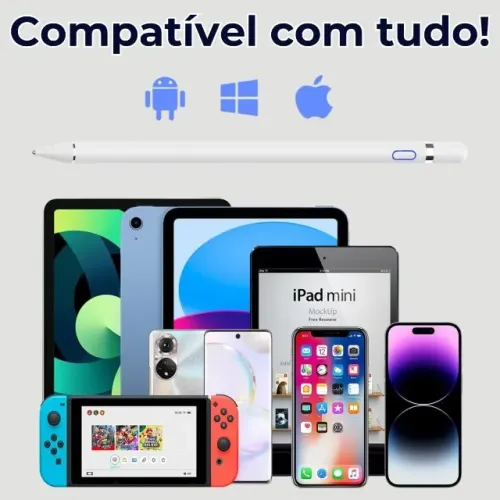 Caneta Stylus Universal Touch Compatível Android ios Windows