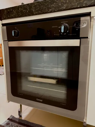 Forno de Embutir a Gás 220V 78 Litros com Grill e Timer Consul 