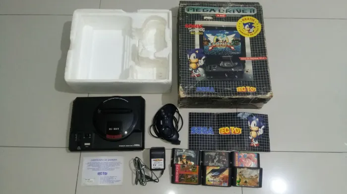 Mega Drive 2 TEC TOY na Caixa