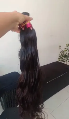 Mega hair indiano 55cm , 200g já confeccionado