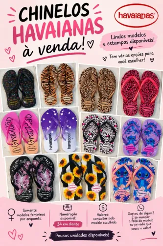 ? CHINELOS FEMININOS LINDOS E CONFORTÁVEIS! ?