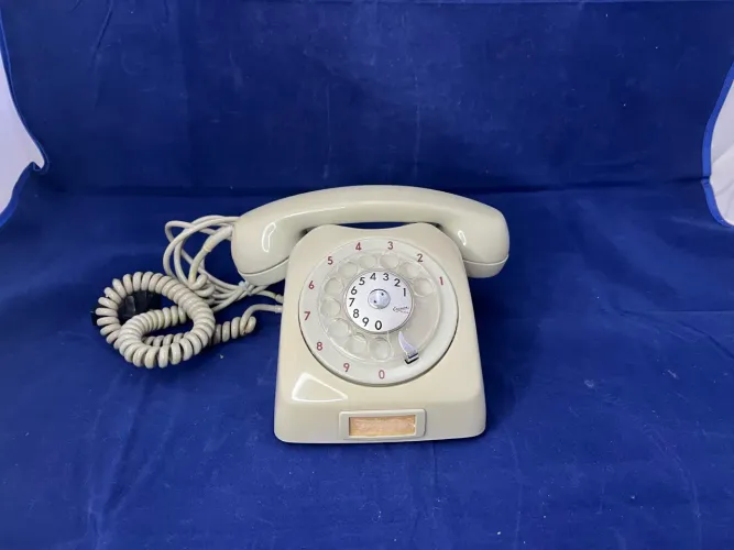 Telefone de Disco Ericsson Bege Vintage