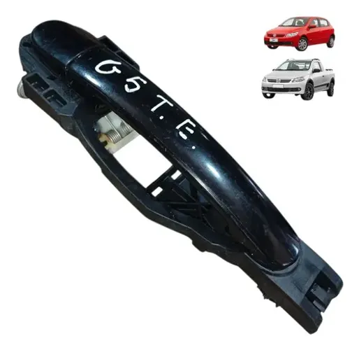 Macaneta Externa Volkswagen Gol Voyage Saveiro G5 2008 2013 Preto Dianteira/traseira