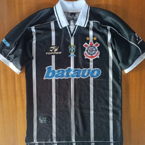 camisa original 1999 corinthians preta topper tamanho G 2000