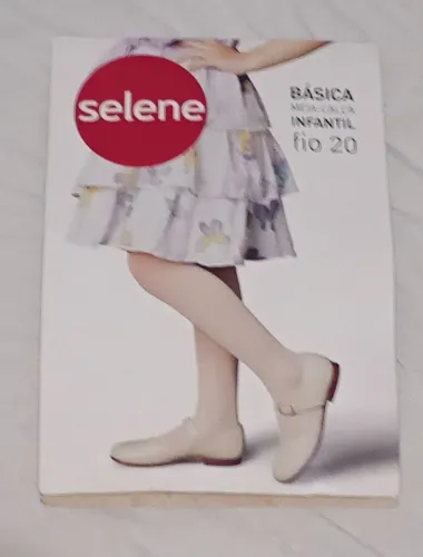 Meia-Calça Infantil Fio 20 Básica da Selene.
