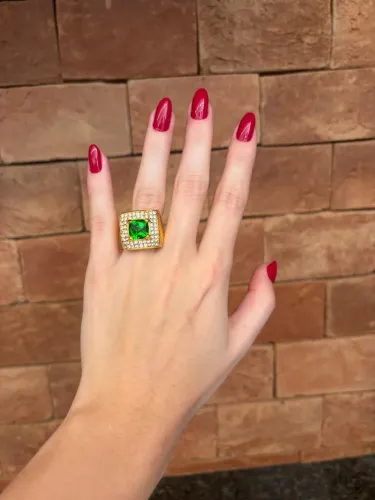 Jogo de anel e brinco de bijuteria de alta qualidade