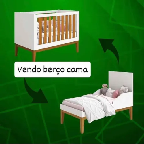 Berço para bebê + colchão 