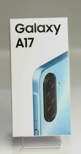 Celular Samsung Galaxy A17, 128GB, 4GB, 50MP Tela 6.7", IP54 - Azul lacrado