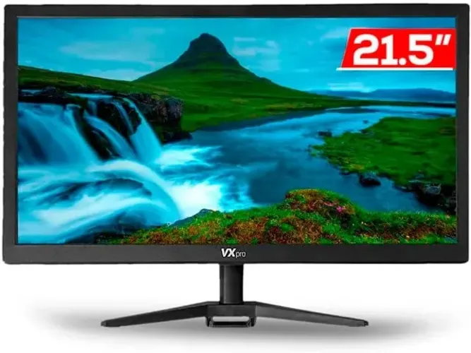 Monitor LED FULL HD, com cabo HDMI, 22'' 1080p. NOVO. COM GARANTIA.