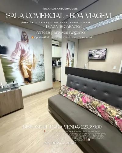 SALA COMERCIAL À VENDA AV. DOMINGOS FERREIRA | BOA VIAGEM