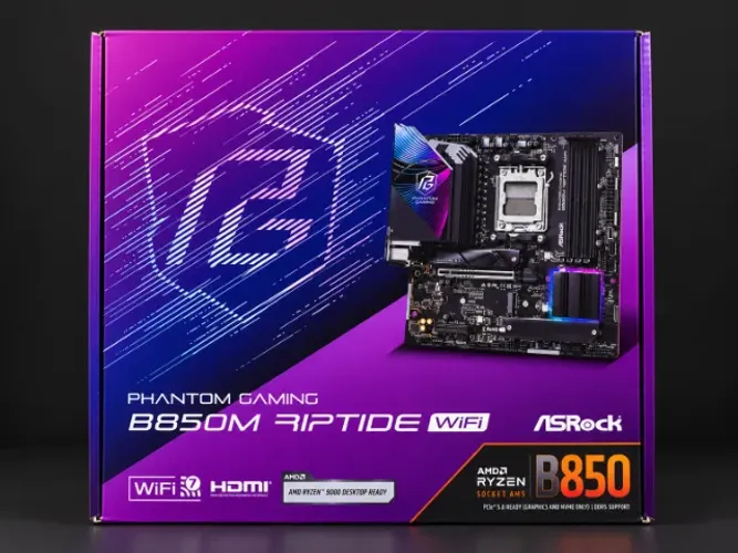 Placa Mãe Asrock B850M Riptide Wi-Fi AMD Soquete AM5
