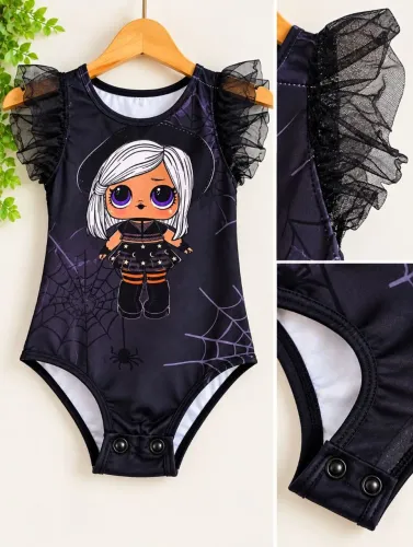 Body infantil bruxinha Lol halloween