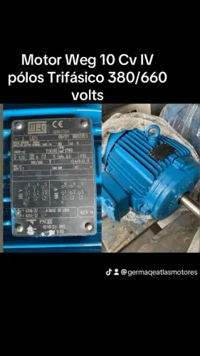 Motor Weg 10 Cv 1700 Rpm 380 volts 