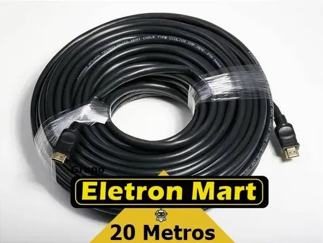 Cabo Hdmi de 20 metros, entregamos e ac. cartões
