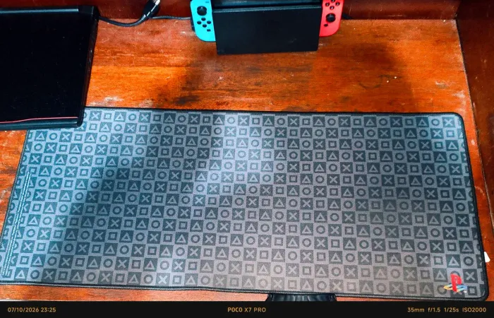 Mousepad gamer Playstation oficial